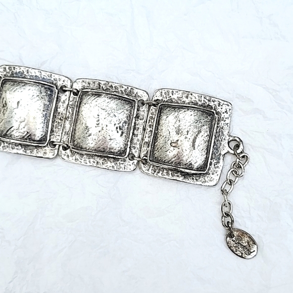 BIJULAND SILVER FOUR PANEL BRACELET - MADE IN TURKEY - Picture 2 of 8